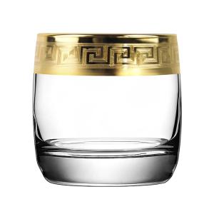 Стаканы для виски 2 шт с узором "Версаль Голд"