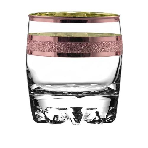 Стаканы для виски 6 шт с узором "Ультра" цвет "Рубин"